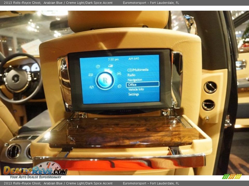 2013 Rolls-Royce Ghost Arabian Blue / Creme Light/Dark Spice Accent Photo #46