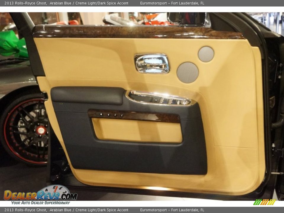 2013 Rolls-Royce Ghost Arabian Blue / Creme Light/Dark Spice Accent Photo #48