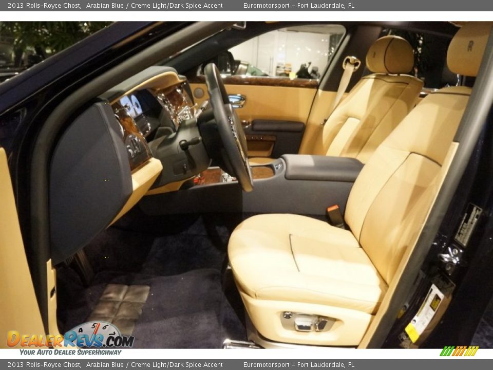 2013 Rolls-Royce Ghost Arabian Blue / Creme Light/Dark Spice Accent Photo #51