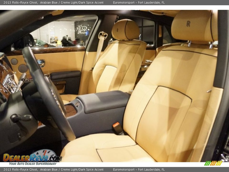 2013 Rolls-Royce Ghost Arabian Blue / Creme Light/Dark Spice Accent Photo #52
