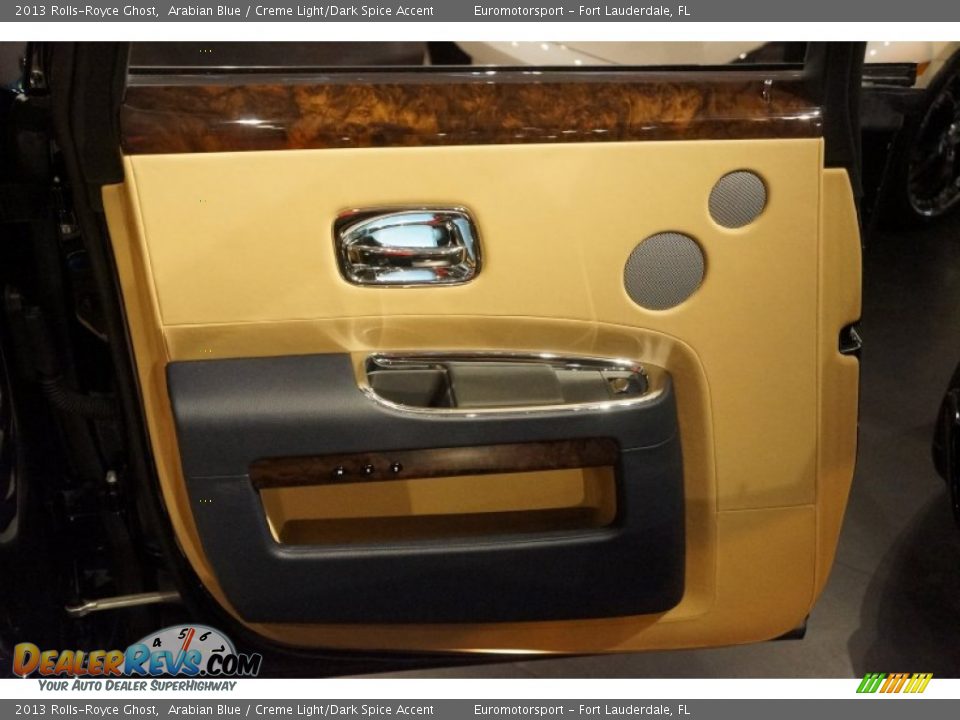 2013 Rolls-Royce Ghost Arabian Blue / Creme Light/Dark Spice Accent Photo #56