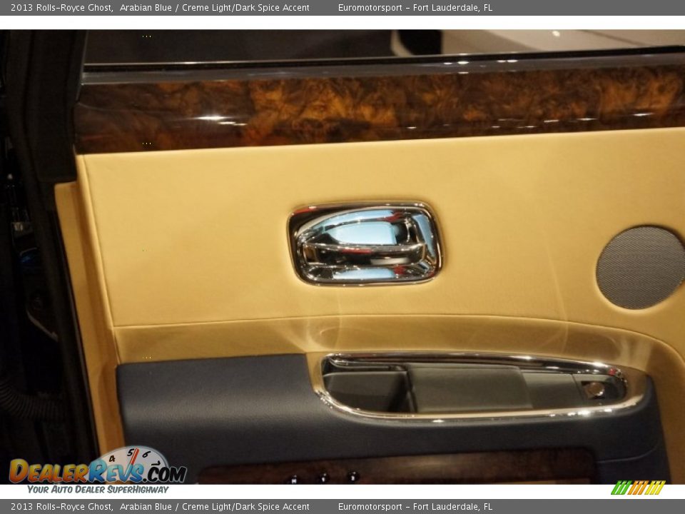 2013 Rolls-Royce Ghost Arabian Blue / Creme Light/Dark Spice Accent Photo #57