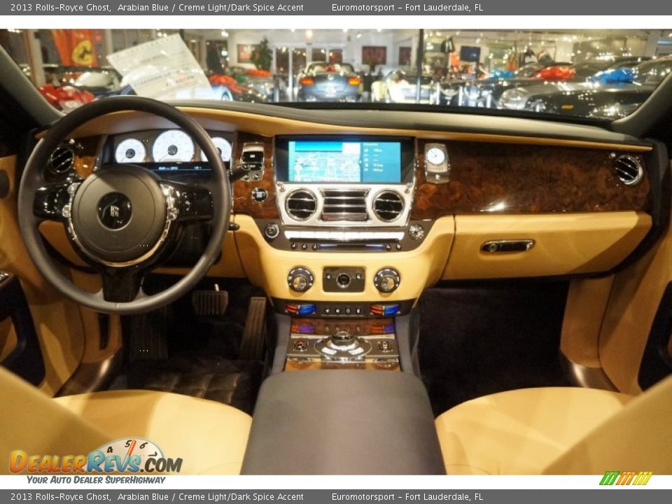 2013 Rolls-Royce Ghost Arabian Blue / Creme Light/Dark Spice Accent Photo #62