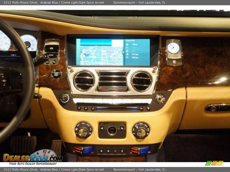 2013 Rolls-Royce Ghost Arabian Blue / Creme Light/Dark Spice Accent Photo #64