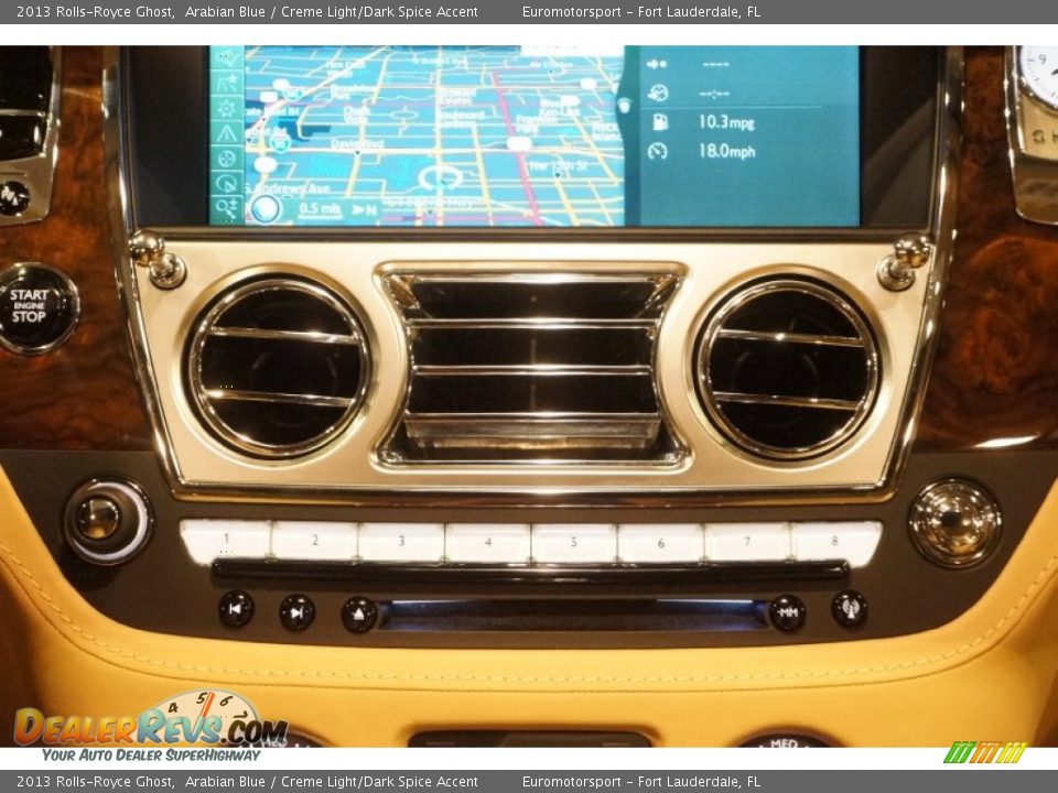 2013 Rolls-Royce Ghost Arabian Blue / Creme Light/Dark Spice Accent Photo #66