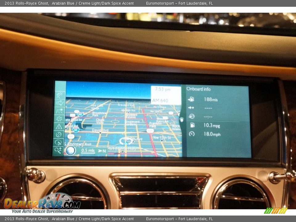 2013 Rolls-Royce Ghost Arabian Blue / Creme Light/Dark Spice Accent Photo #68