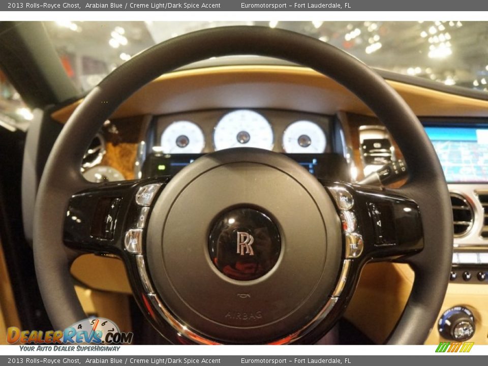 2013 Rolls-Royce Ghost Arabian Blue / Creme Light/Dark Spice Accent Photo #70