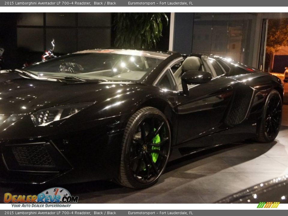 2015 Lamborghini Aventador LP 700-4 Roadster Black / Black Photo #13