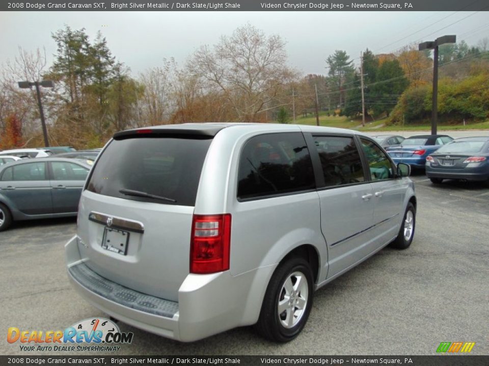 2008 Dodge Grand Caravan SXT Bright Silver Metallic / Dark Slate/Light Shale Photo #3
