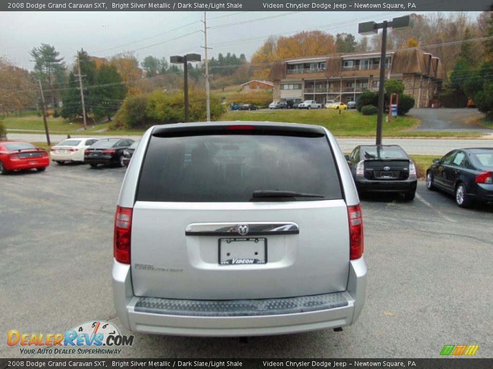 2008 Dodge Grand Caravan SXT Bright Silver Metallic / Dark Slate/Light Shale Photo #4