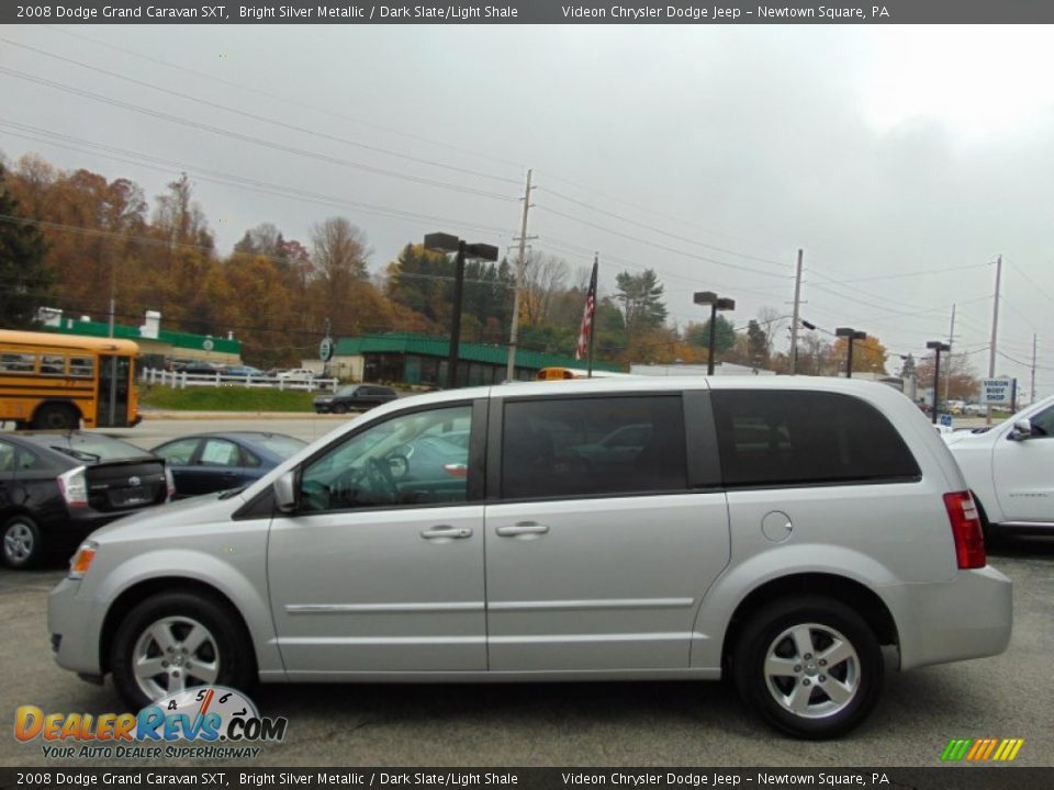2008 Dodge Grand Caravan SXT Bright Silver Metallic / Dark Slate/Light Shale Photo #6