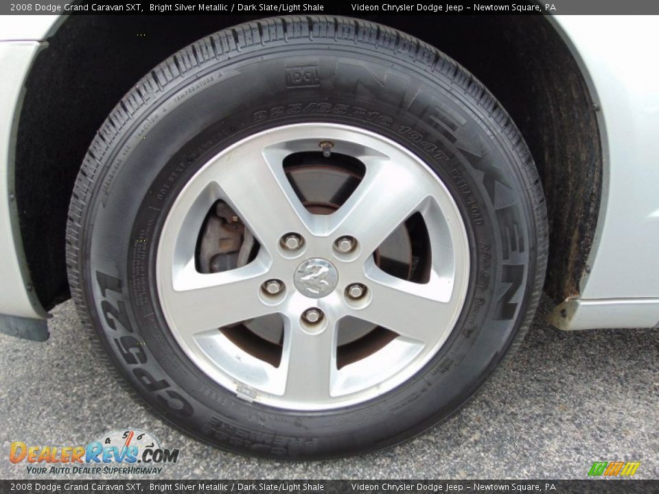 2008 Dodge Grand Caravan SXT Bright Silver Metallic / Dark Slate/Light Shale Photo #12
