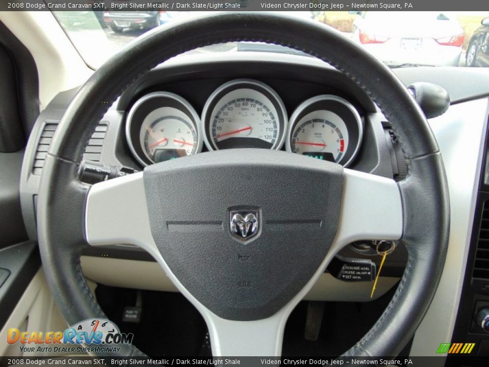 2008 Dodge Grand Caravan SXT Bright Silver Metallic / Dark Slate/Light Shale Photo #24