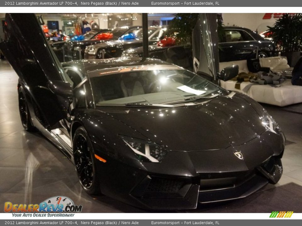 2012 Lamborghini Aventador LP 700-4 Nero Pegaso (Black) / Nero Ade Photo #1