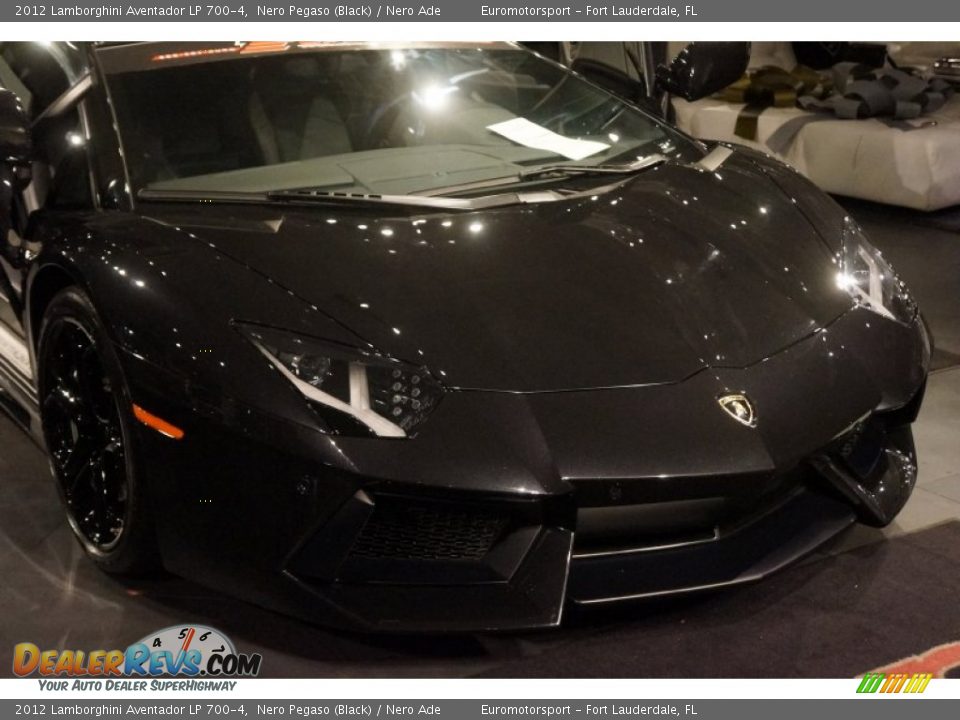 2012 Lamborghini Aventador LP 700-4 Nero Pegaso (Black) / Nero Ade Photo #2