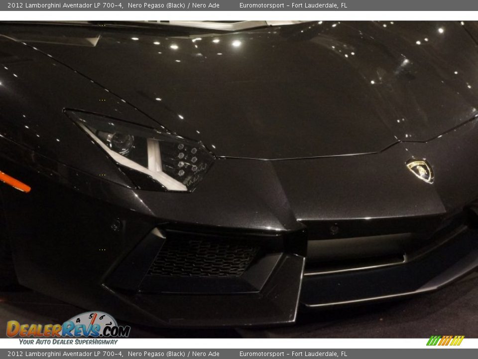 2012 Lamborghini Aventador LP 700-4 Nero Pegaso (Black) / Nero Ade Photo #3