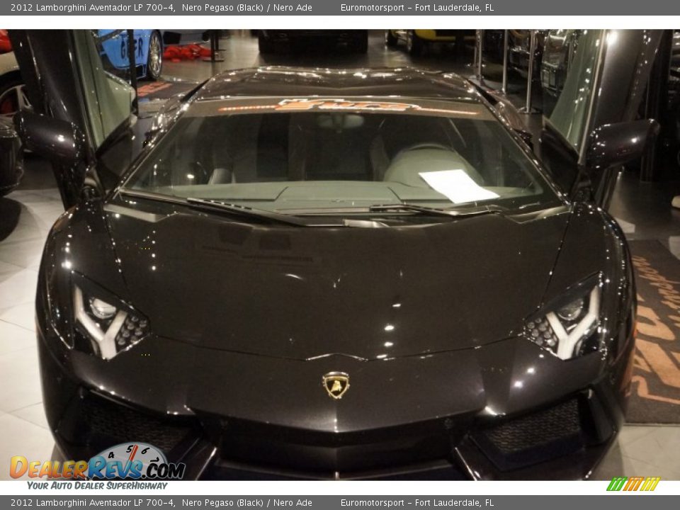 2012 Lamborghini Aventador LP 700-4 Nero Pegaso (Black) / Nero Ade Photo #6