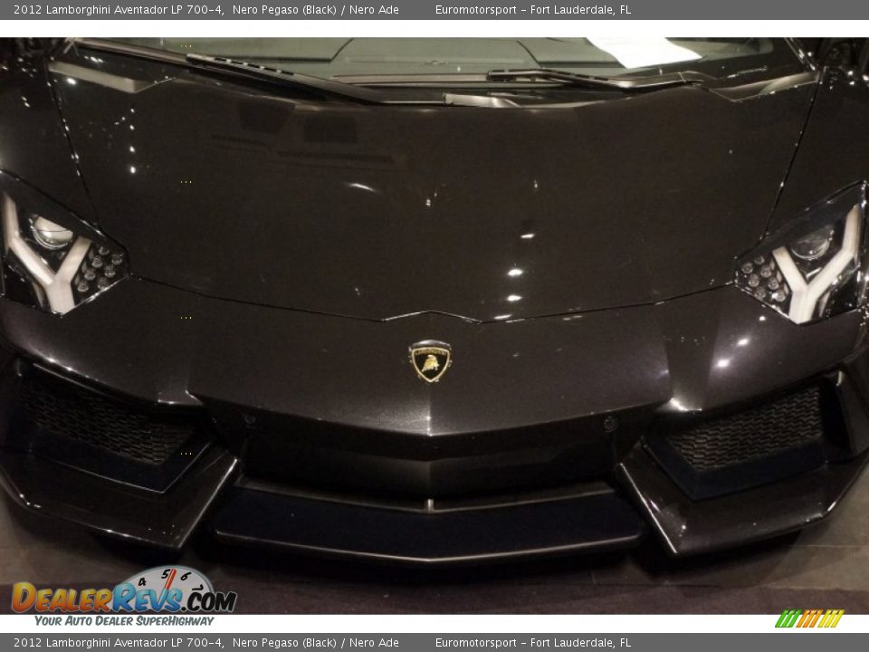 2012 Lamborghini Aventador LP 700-4 Nero Pegaso (Black) / Nero Ade Photo #7