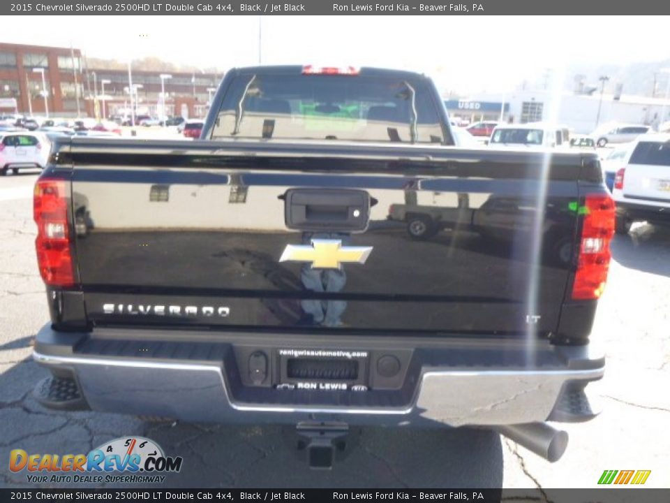 2015 Chevrolet Silverado 2500HD LT Double Cab 4x4 Black / Jet Black Photo #7