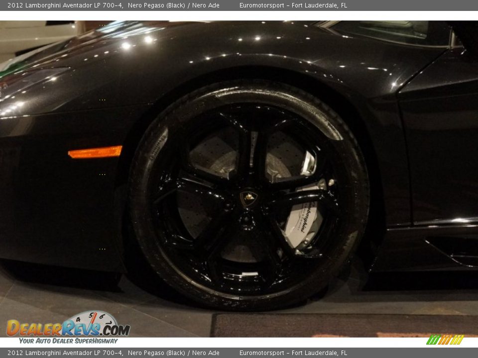 2012 Lamborghini Aventador LP 700-4 Nero Pegaso (Black) / Nero Ade Photo #10