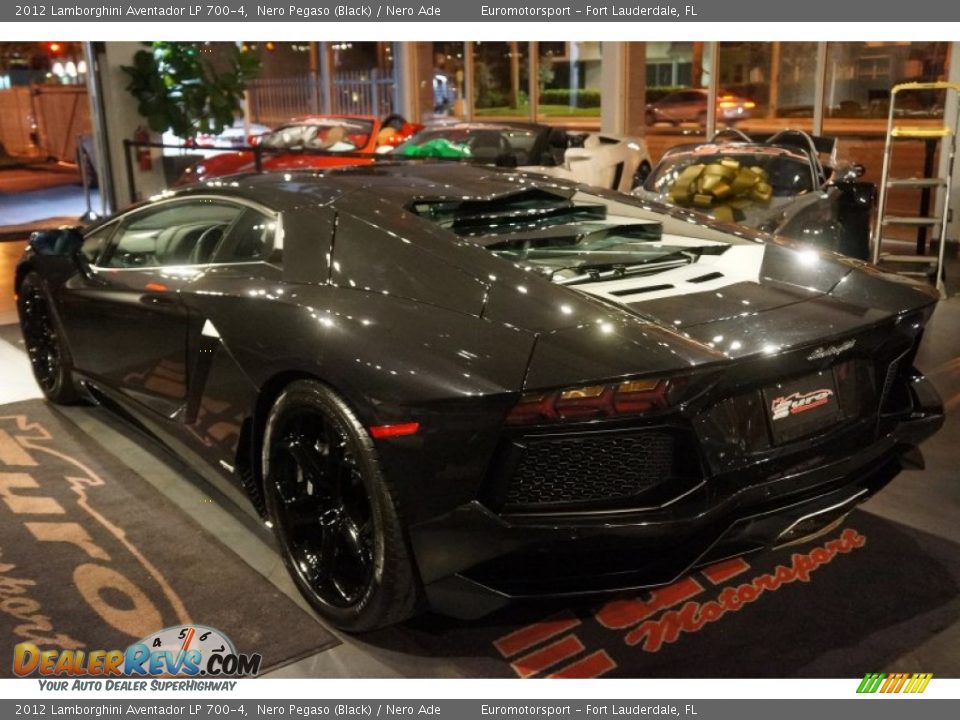 2012 Lamborghini Aventador LP 700-4 Nero Pegaso (Black) / Nero Ade Photo #12