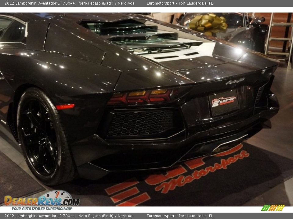 2012 Lamborghini Aventador LP 700-4 Nero Pegaso (Black) / Nero Ade Photo #13