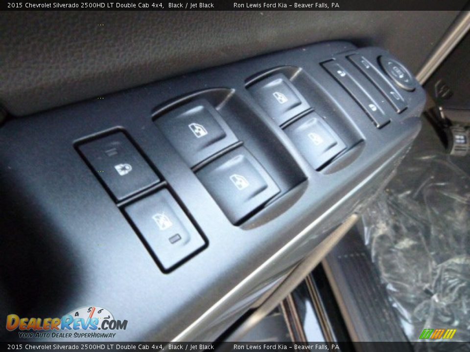 2015 Chevrolet Silverado 2500HD LT Double Cab 4x4 Black / Jet Black Photo #13