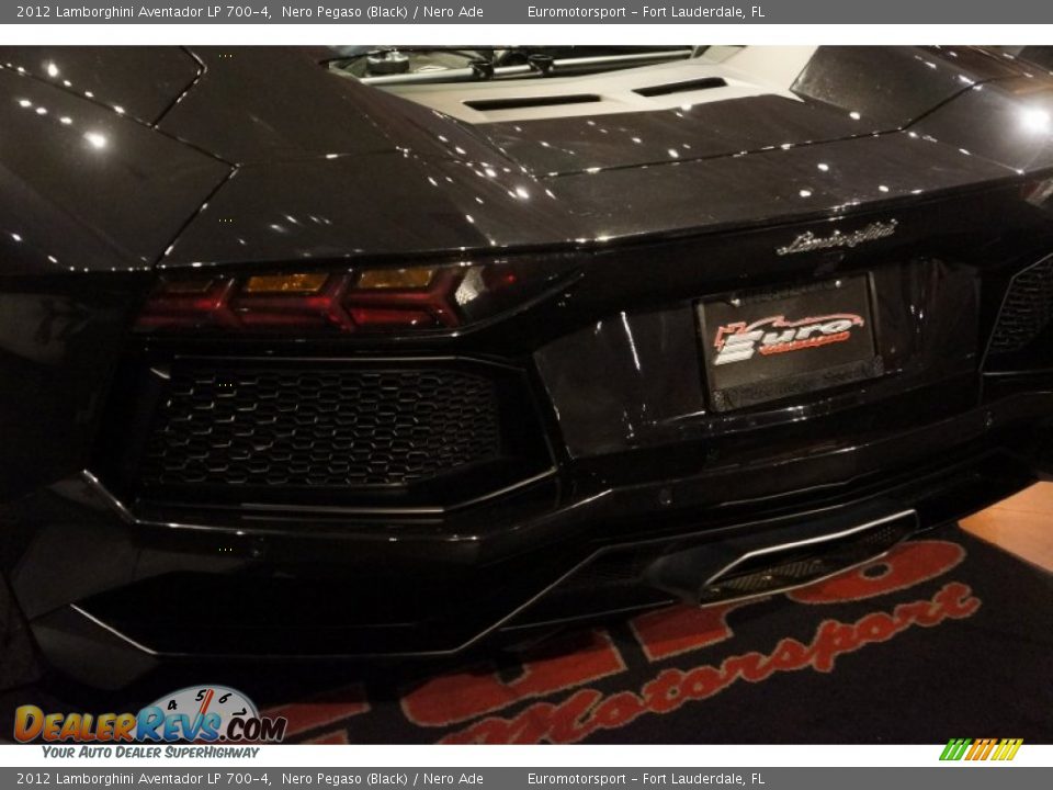 2012 Lamborghini Aventador LP 700-4 Nero Pegaso (Black) / Nero Ade Photo #14