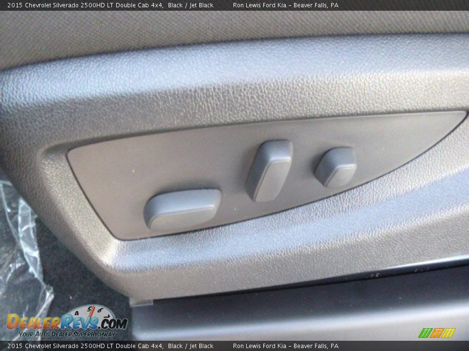 2015 Chevrolet Silverado 2500HD LT Double Cab 4x4 Black / Jet Black Photo #14