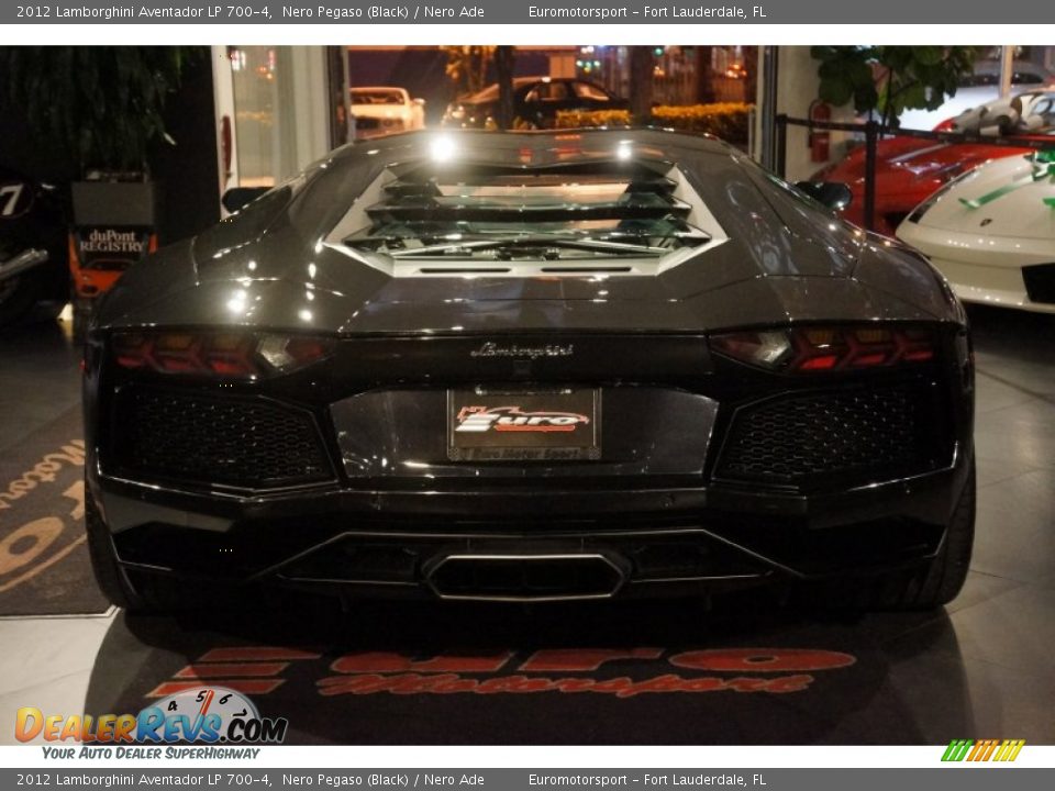 2012 Lamborghini Aventador LP 700-4 Nero Pegaso (Black) / Nero Ade Photo #15