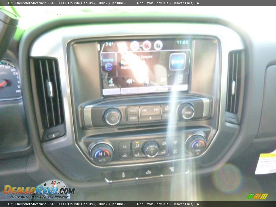 2015 Chevrolet Silverado 2500HD LT Double Cab 4x4 Black / Jet Black Photo #16