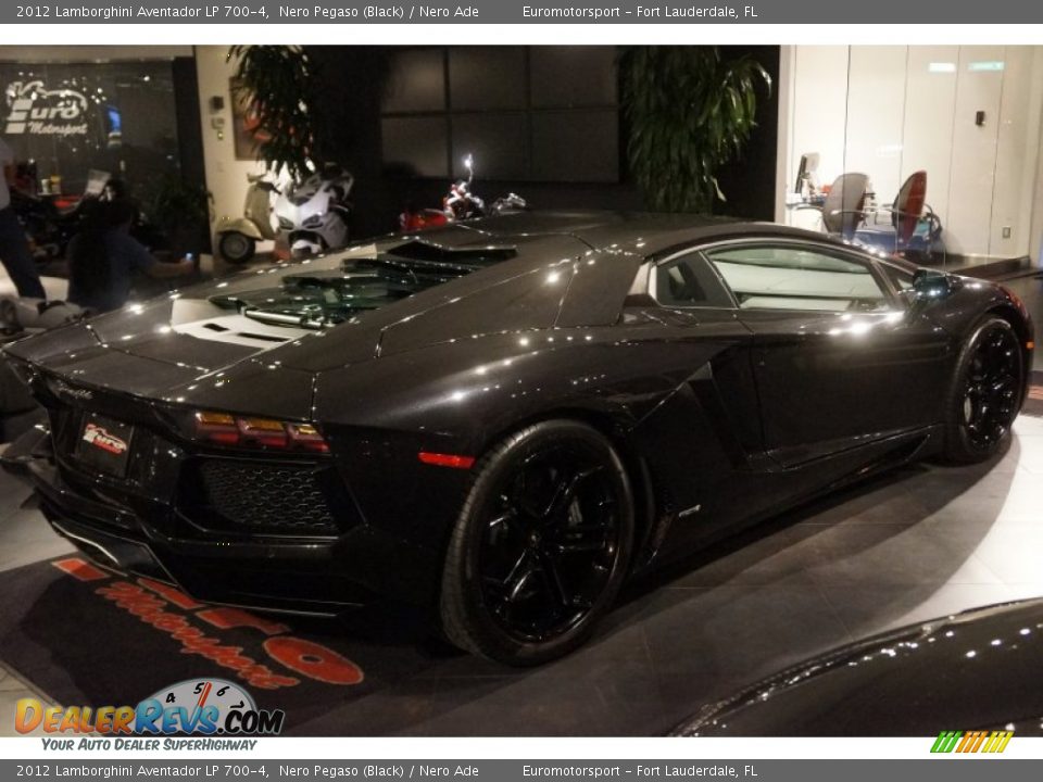 2012 Lamborghini Aventador LP 700-4 Nero Pegaso (Black) / Nero Ade Photo #17