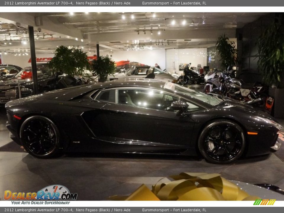 2012 Lamborghini Aventador LP 700-4 Nero Pegaso (Black) / Nero Ade Photo #22