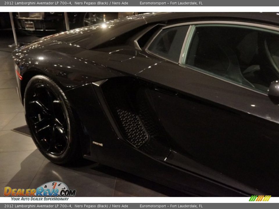 2012 Lamborghini Aventador LP 700-4 Nero Pegaso (Black) / Nero Ade Photo #23