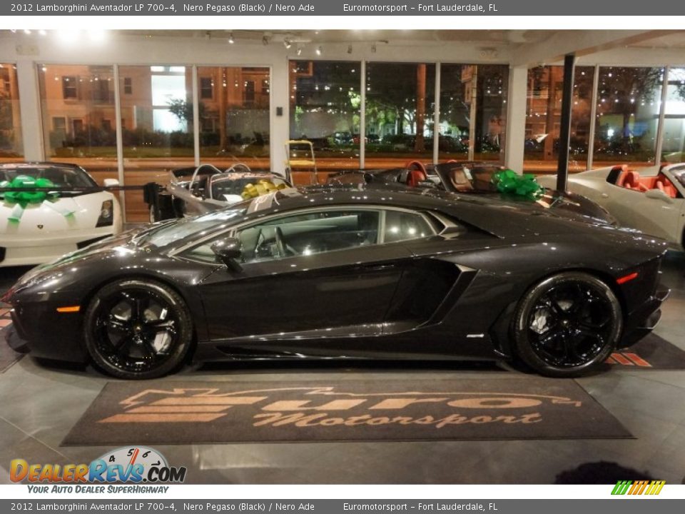 2012 Lamborghini Aventador LP 700-4 Nero Pegaso (Black) / Nero Ade Photo #24