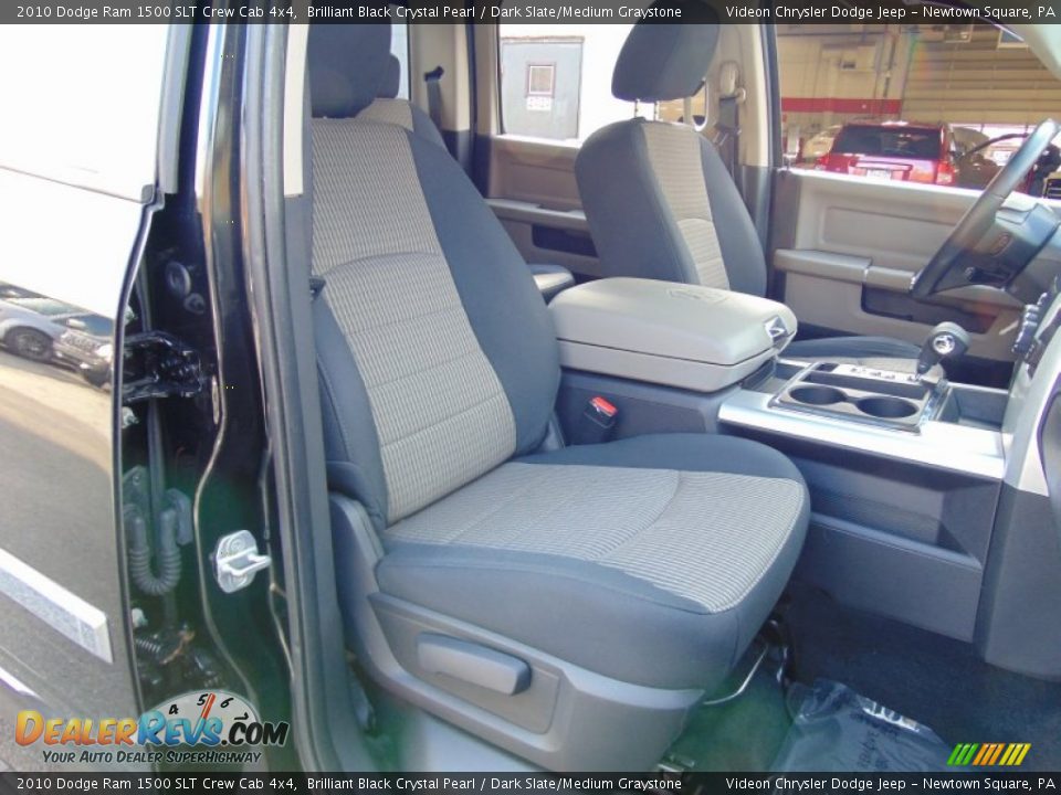 2010 Dodge Ram 1500 SLT Crew Cab 4x4 Brilliant Black Crystal Pearl / Dark Slate/Medium Graystone Photo #18