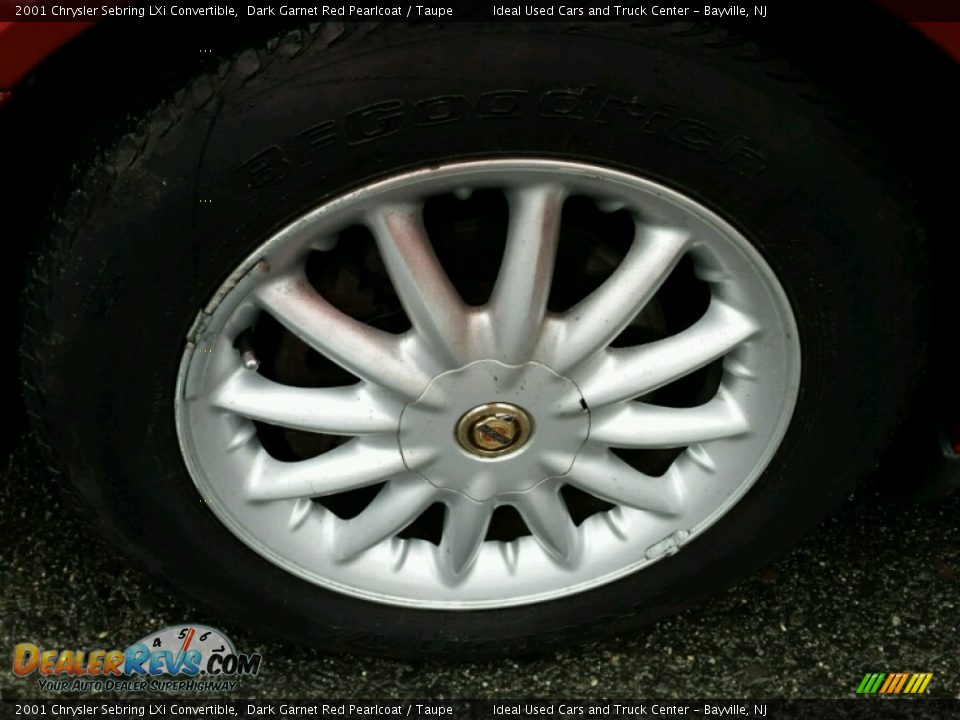2001 Chrysler Sebring LXi Convertible Dark Garnet Red Pearlcoat / Taupe Photo #3