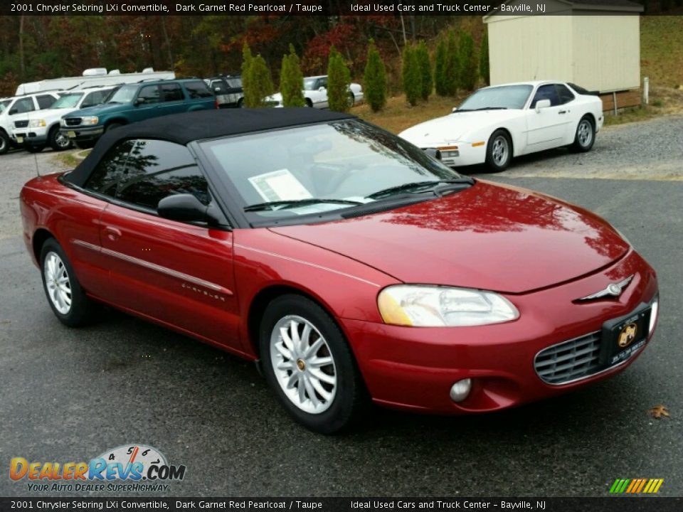 2001 Chrysler Sebring LXi Convertible Dark Garnet Red Pearlcoat / Taupe Photo #5
