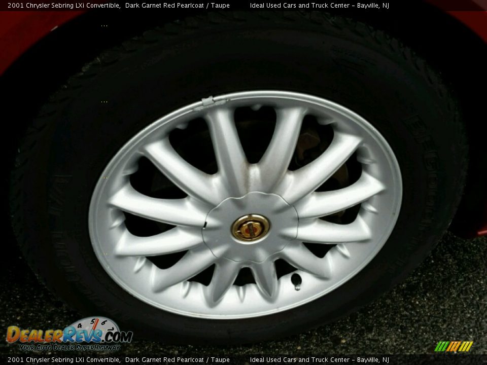 2001 Chrysler Sebring LXi Convertible Dark Garnet Red Pearlcoat / Taupe Photo #6