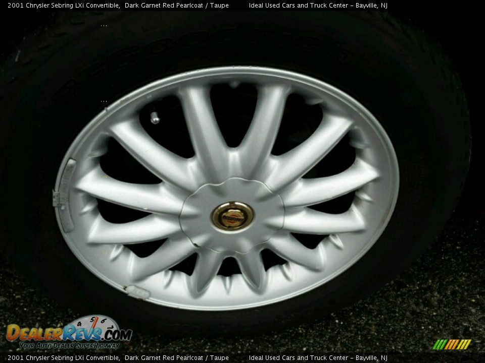 2001 Chrysler Sebring LXi Convertible Dark Garnet Red Pearlcoat / Taupe Photo #7