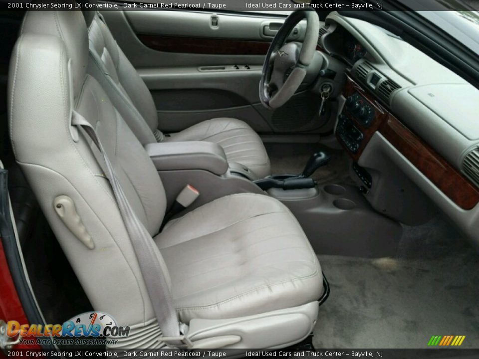 2001 Chrysler Sebring LXi Convertible Dark Garnet Red Pearlcoat / Taupe Photo #11