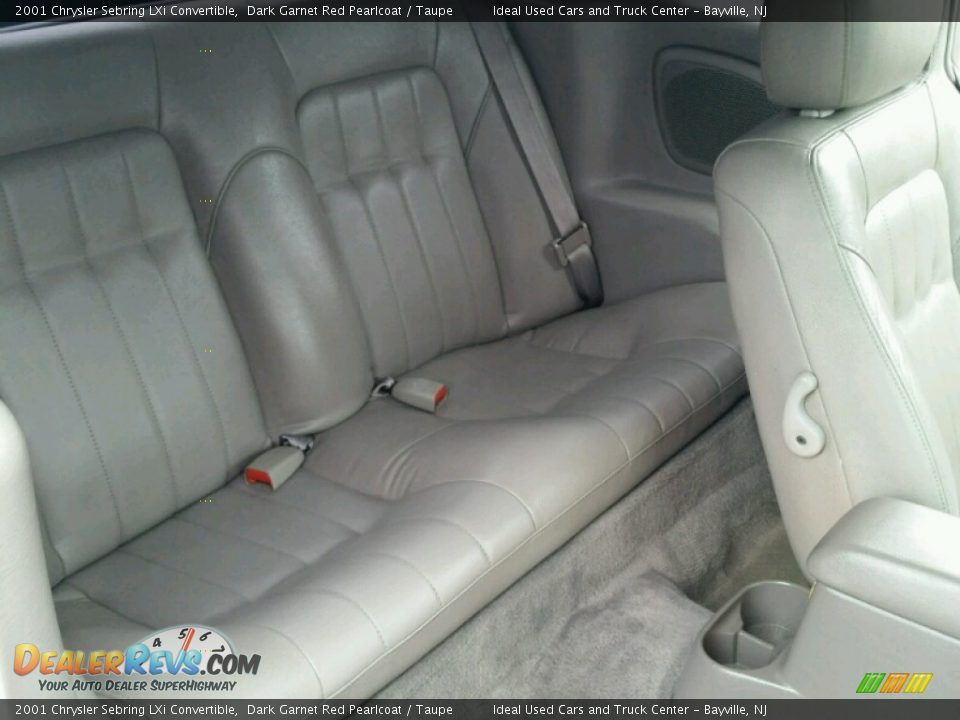2001 Chrysler Sebring LXi Convertible Dark Garnet Red Pearlcoat / Taupe Photo #12