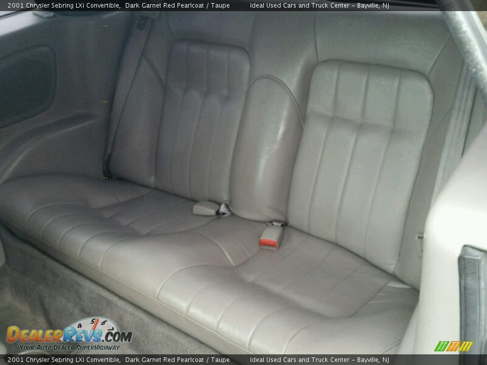 2001 Chrysler Sebring LXi Convertible Dark Garnet Red Pearlcoat / Taupe Photo #22