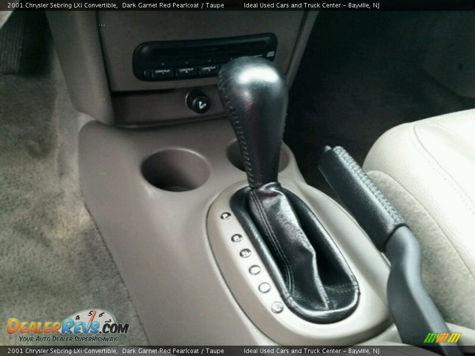 2001 Chrysler Sebring LXi Convertible Dark Garnet Red Pearlcoat / Taupe Photo #23