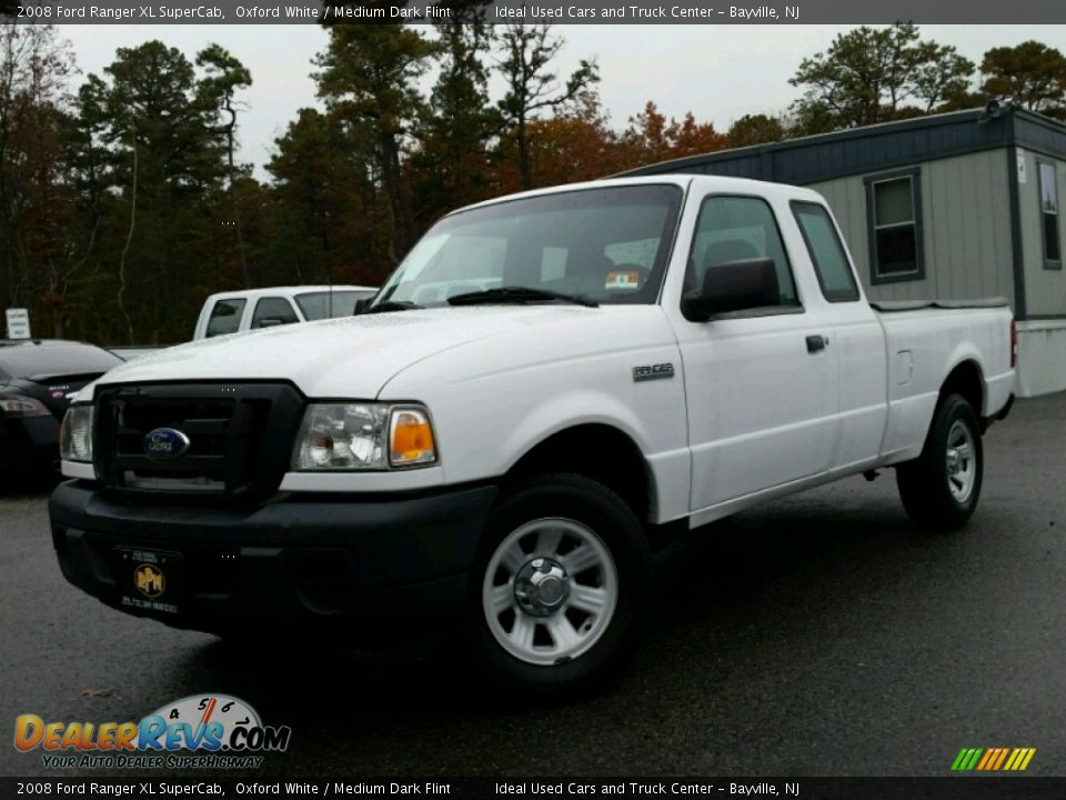 2008 Ford Ranger XL SuperCab Oxford White / Medium Dark Flint Photo #1