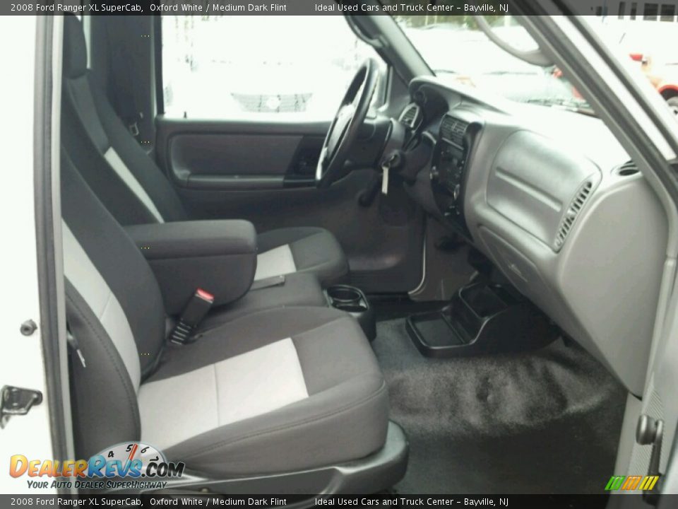 2008 Ford Ranger XL SuperCab Oxford White / Medium Dark Flint Photo #12
