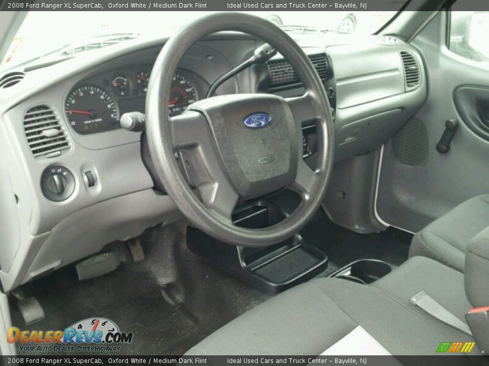 2008 Ford Ranger XL SuperCab Oxford White / Medium Dark Flint Photo #23