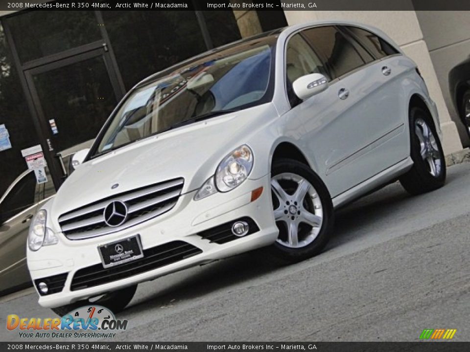 2008 Mercedes-Benz R 350 4Matic Arctic White / Macadamia Photo #1