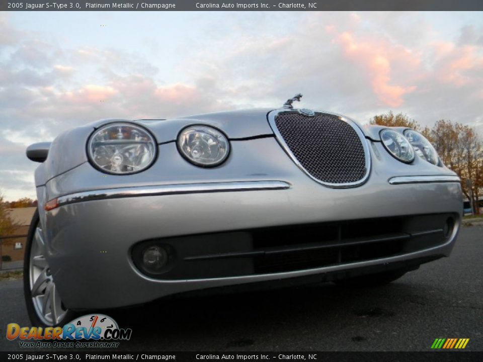 2005 Jaguar S-Type 3.0 Platinum Metallic / Champagne Photo #1
