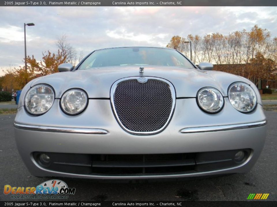 2005 Jaguar S-Type 3.0 Platinum Metallic / Champagne Photo #4
